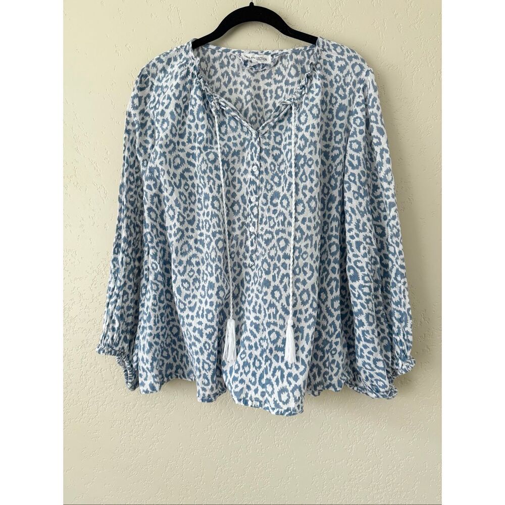 Emerson Fry India Collection Bardot Leopard Top - Picture 3 of 8